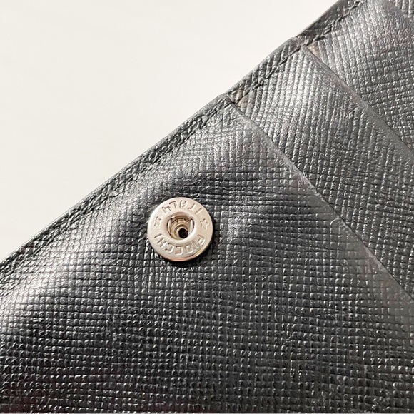 Prada black Tessuto nylon triangle logo medium bifold wallet 90s - Picture 6 of 10